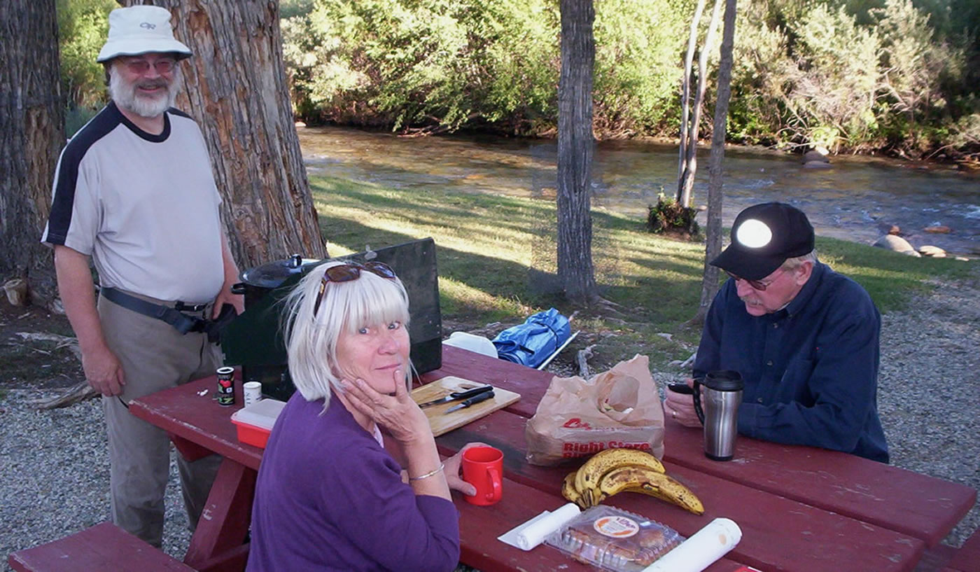 Eric Bergman, Susan Saarinen and Jim Colt at Chalk Creek